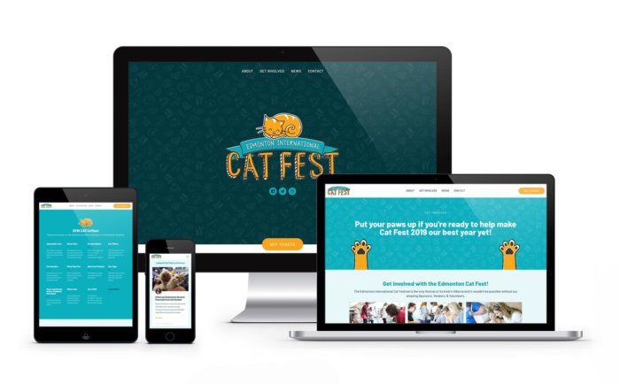 Cat Festival Website Mockup