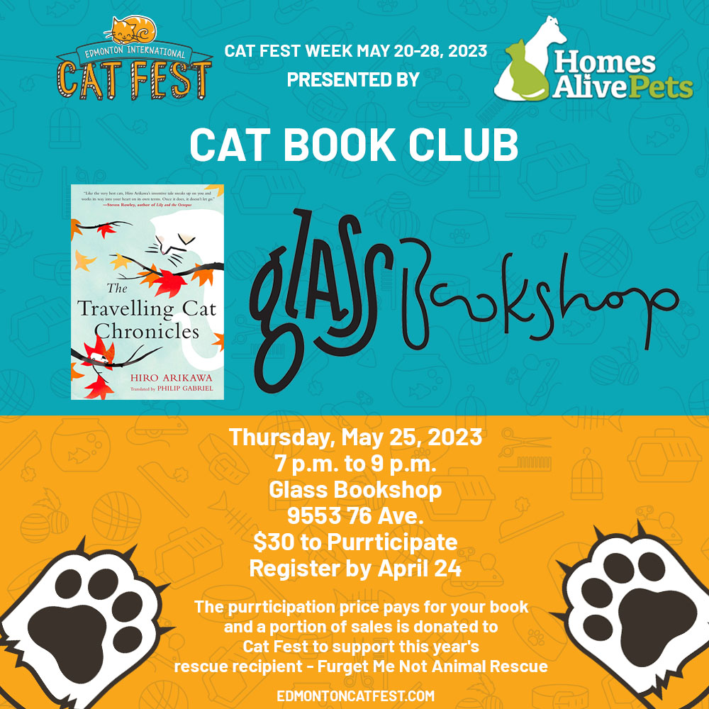 Join us for Cat Fest Book Club during Edmonton Cat Fest Week this May