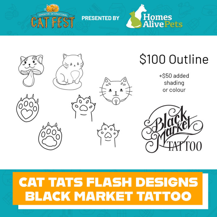 Square Graphics 100 Cat Tats Flash Designs Black Market Tattoo Edmonton