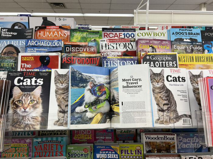 Celebrity Cat Ameowncement Banner Great Grams of Gary TIME Magazine